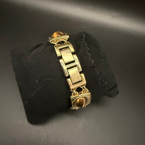 Brighton Tiger’s Eye Gold Quartz Wristwatch Watch Mother Of Pearl Dial BTV015TIG main image 13